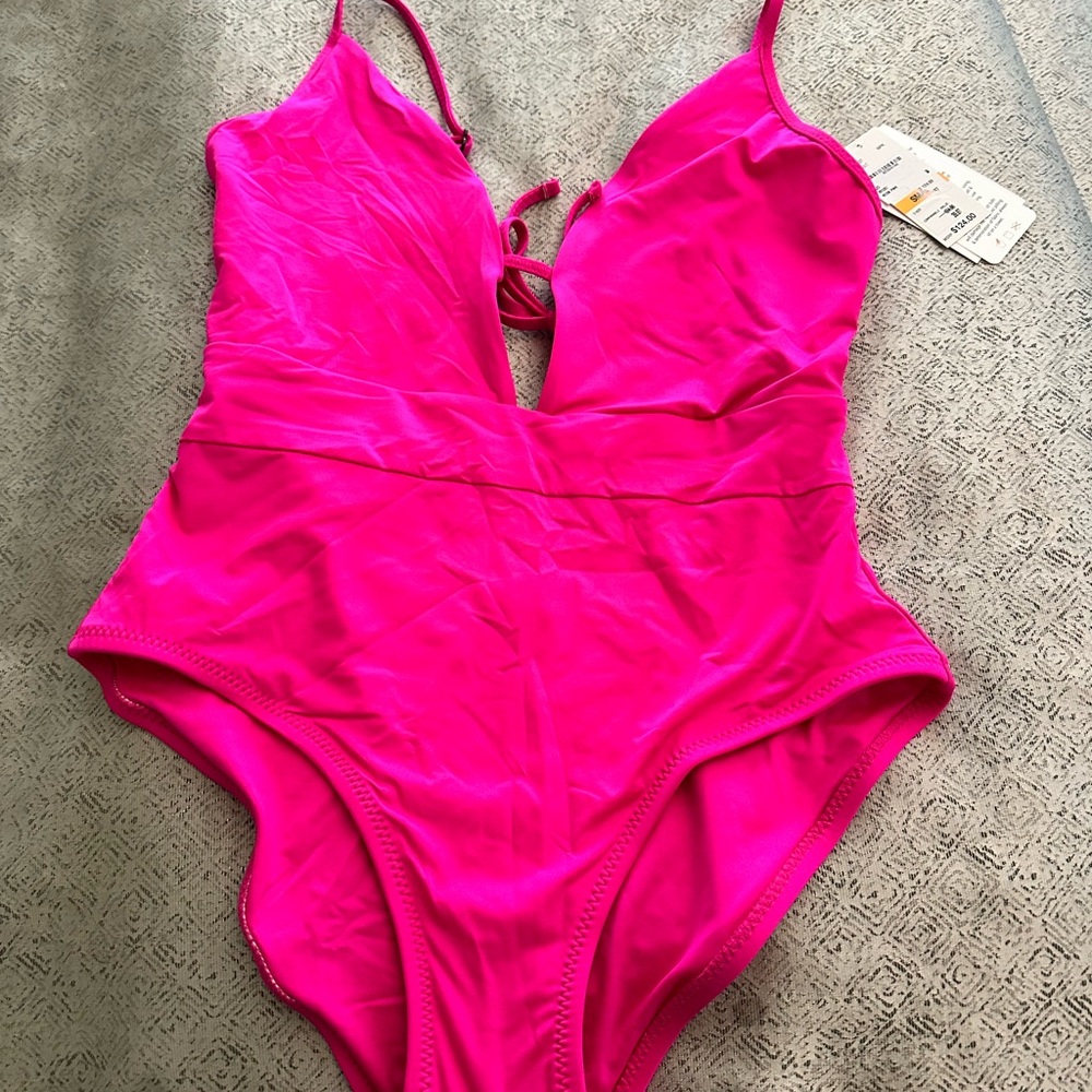 Becca One Piece swimsuit neon pink